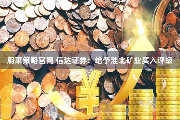 蔚莱策略官网 信达证券：给予淮北矿业买入评级